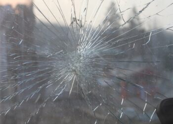 cracked glass