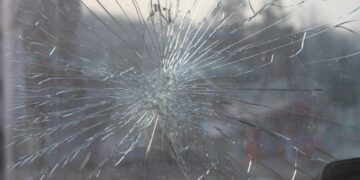 cracked glass