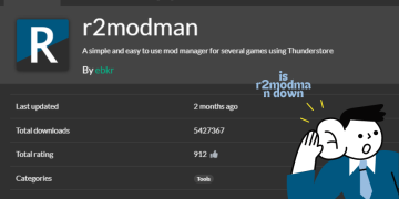 is r2modman down